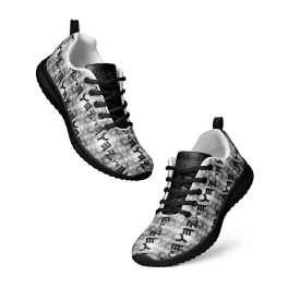 Most High God - Yahuah 01-01 Black Men’s Athletic Sneakers (Black/White)