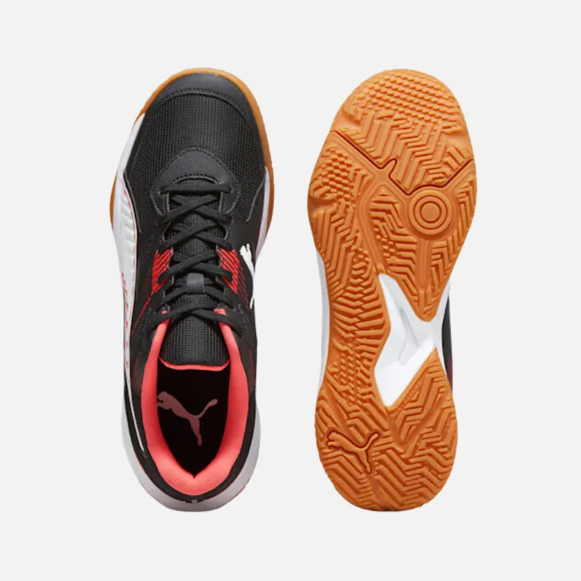 Puma Solarflash II Unisex Indoor Running Shoes -Black/Fire Orchid/White/Gum