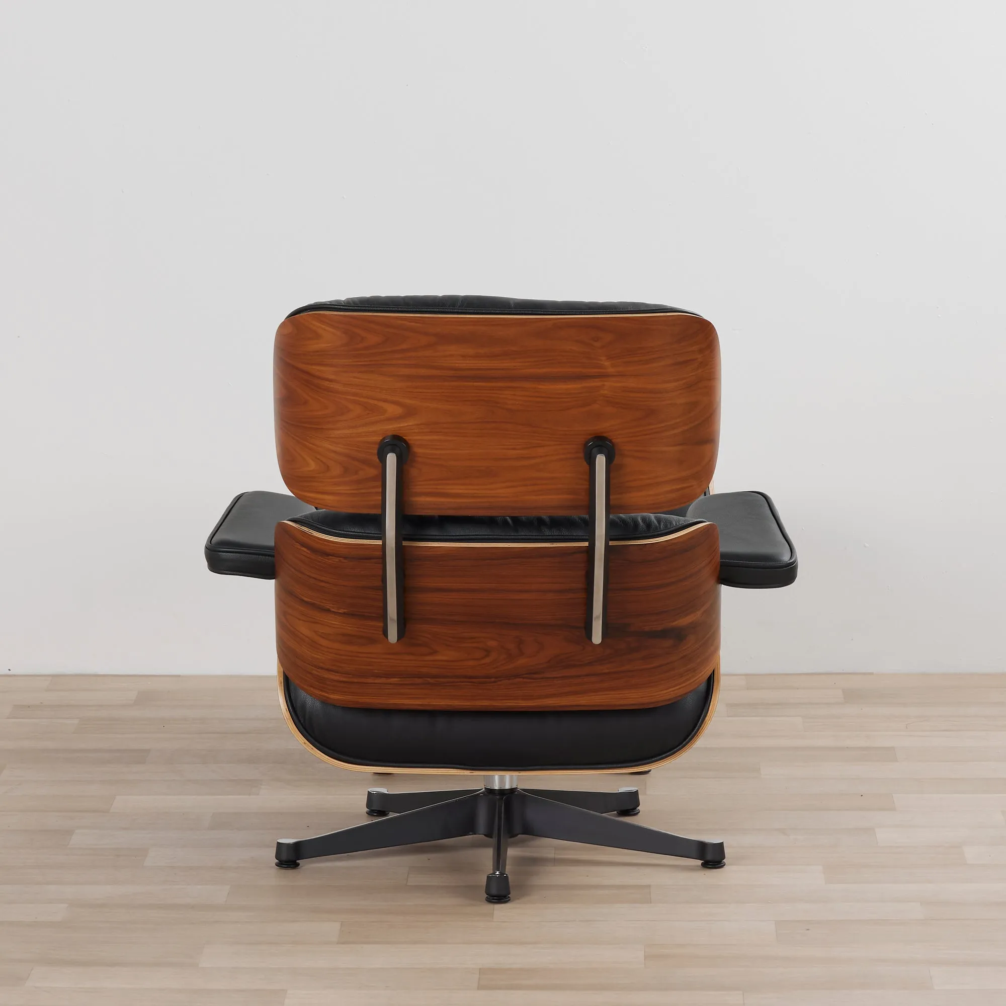 Replica Eames Lounge & Ottoman Set - Black
