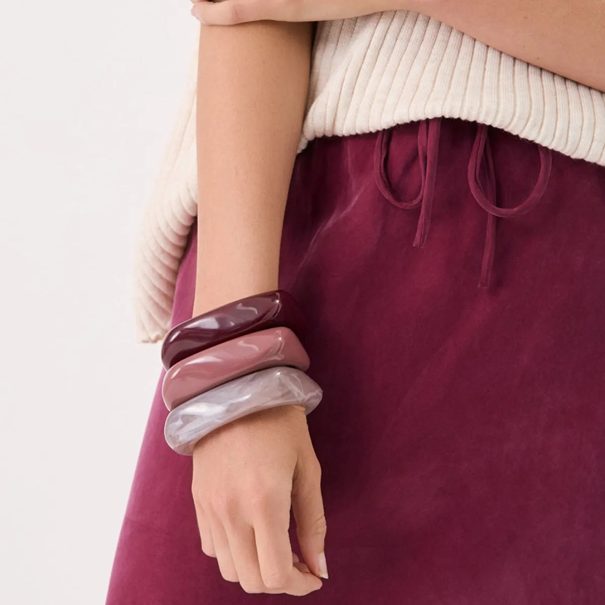 Resin Bangle (Grey)