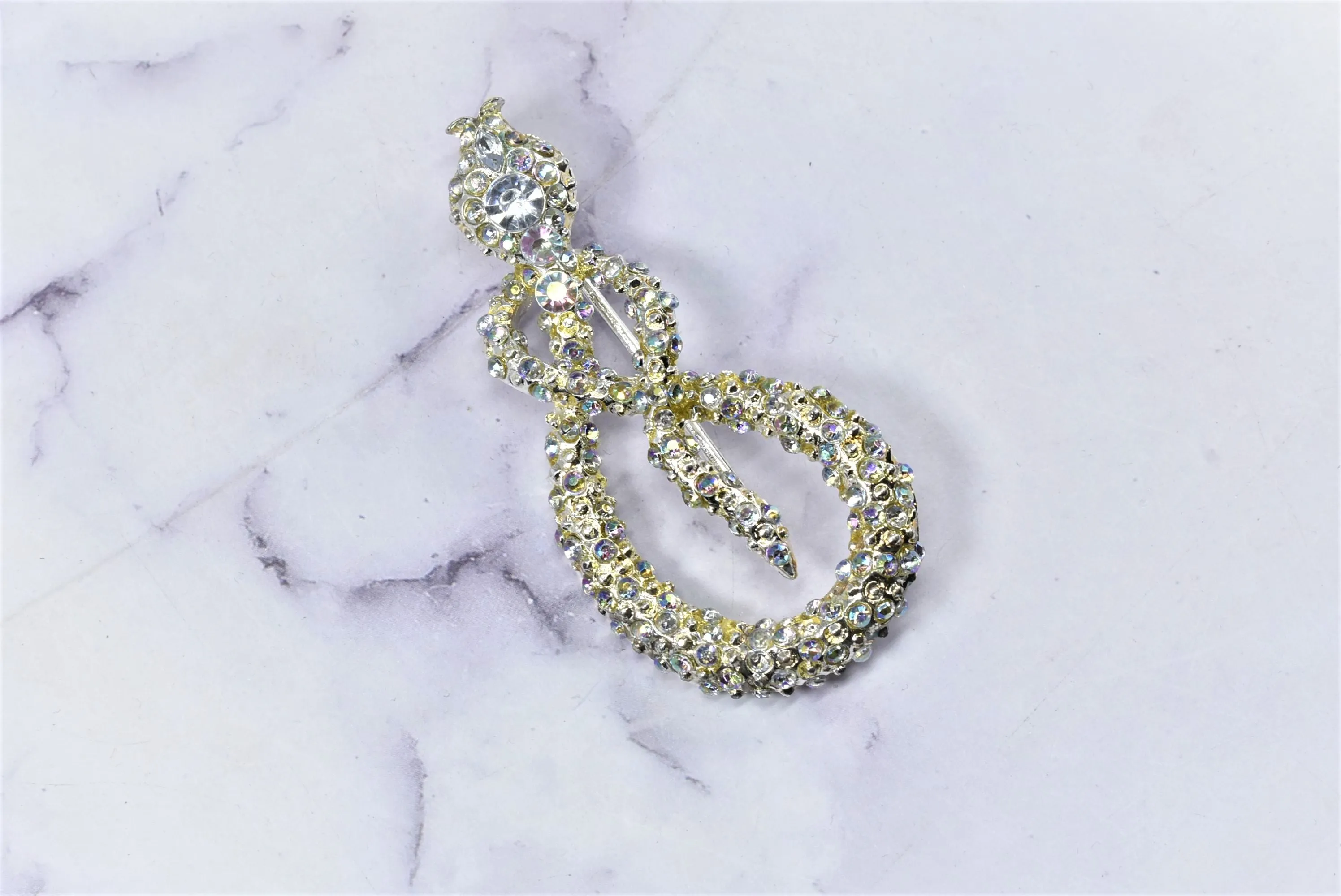 Rhinestone Snake Buckle | Women's Dress Accessory | Women's Swimsuit Buckle Connector | Hat Making Accessories | DIY Designs