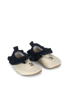 Sailor Frill Swin Shoes in Seedpearl