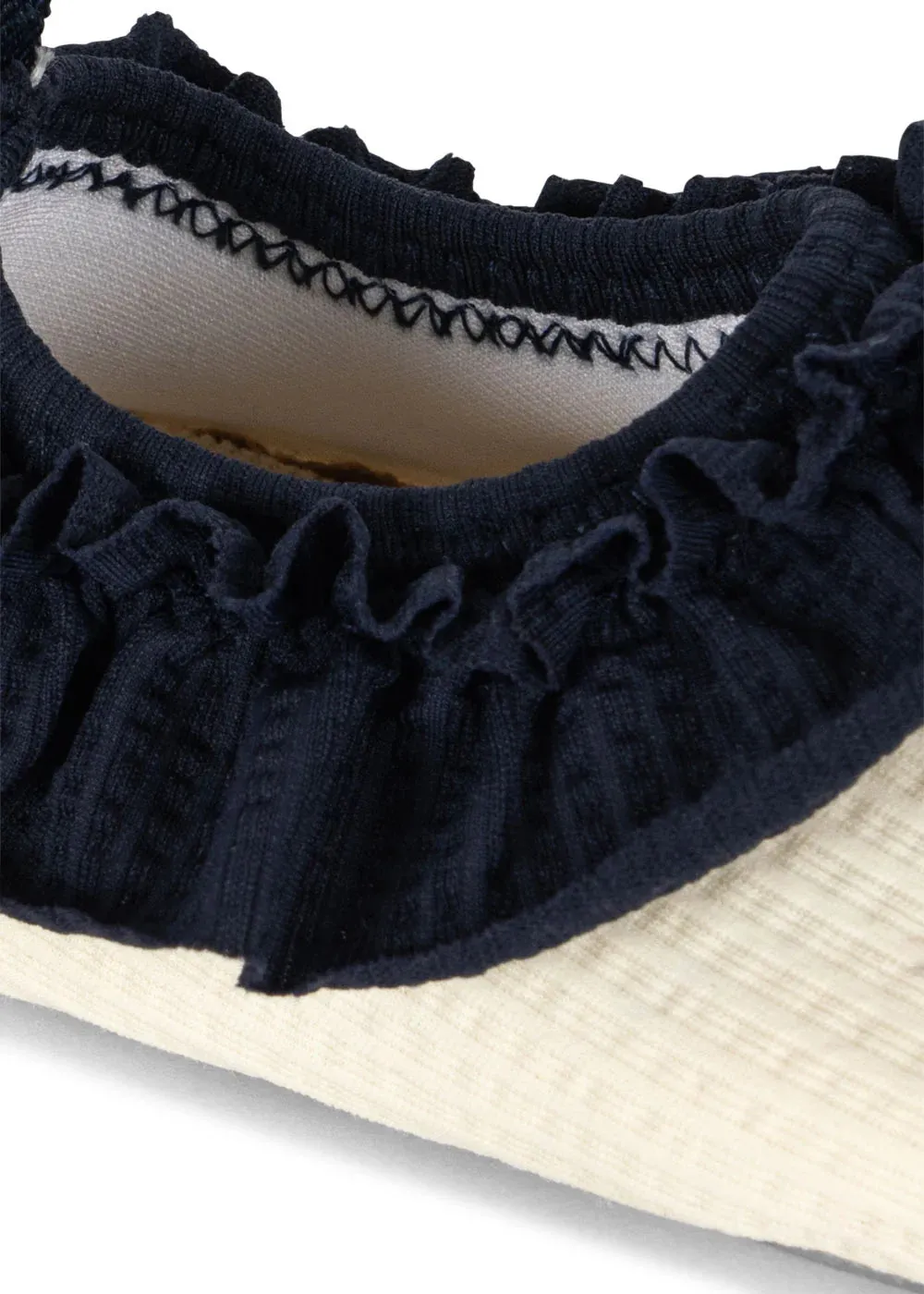 Sailor Frill Swin Shoes in Seedpearl