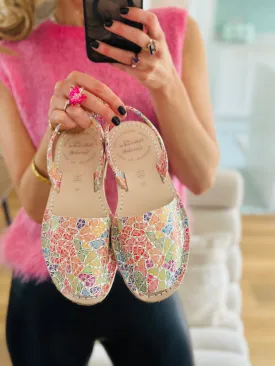 SAMPLE SALE Mosaic Avarcas SIZE 39