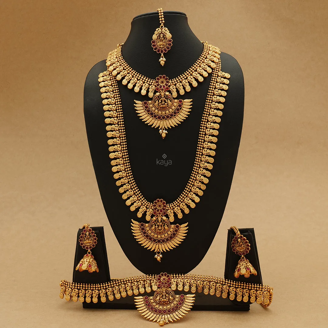 SC100915 - Traditional Bridal Combo Necklace Earring Set