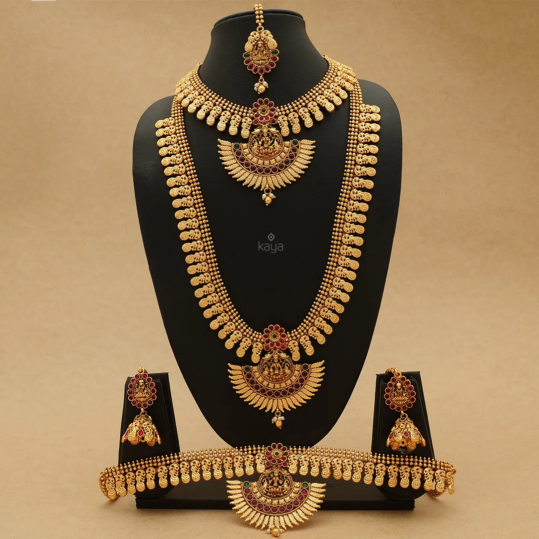 SC100915 - Traditional Bridal Combo Necklace Earring Set