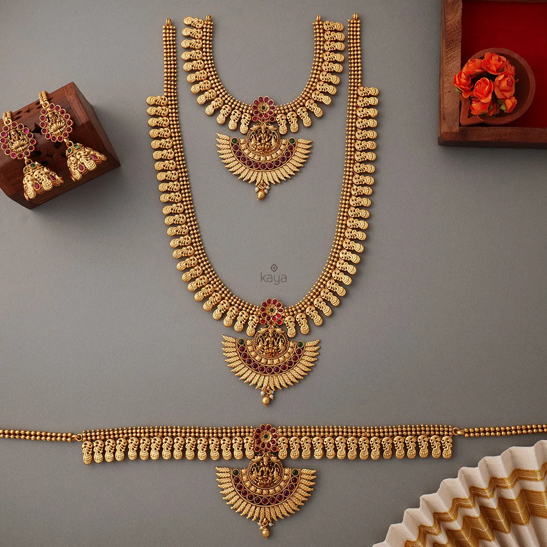 SC100915 - Traditional Bridal Combo Necklace Earring Set