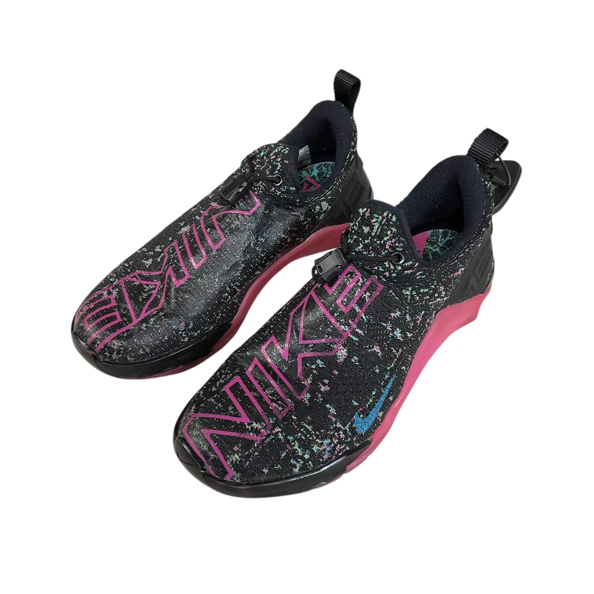 Shoes Flats By Nike In Black & Purple, Size:6