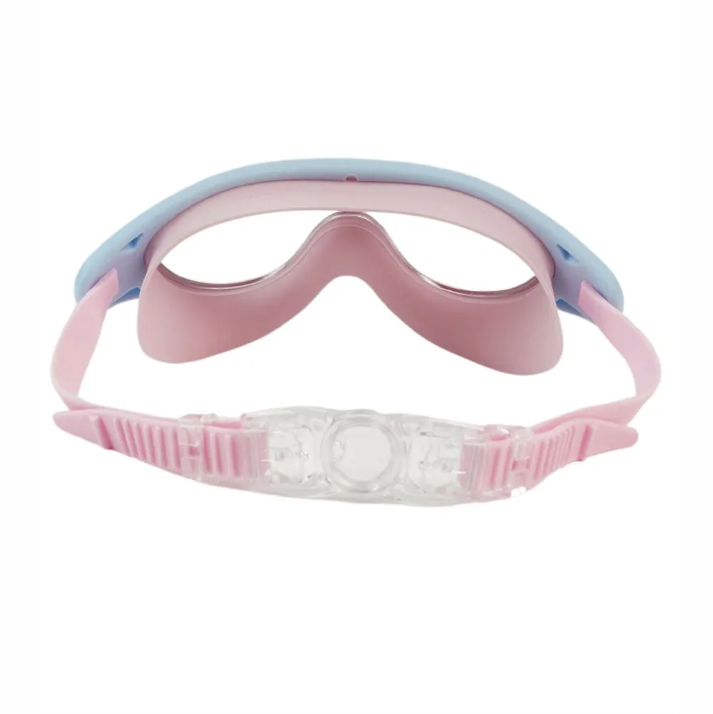 Side Fish Pastel Blue & Pink  Anti Fog UV Protection Leakproof Design Swim Goggles for Kids, 4yrs  - 10yrs
