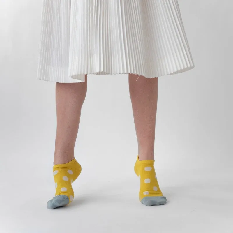 Socks - Ankle Polka dot Sulfur