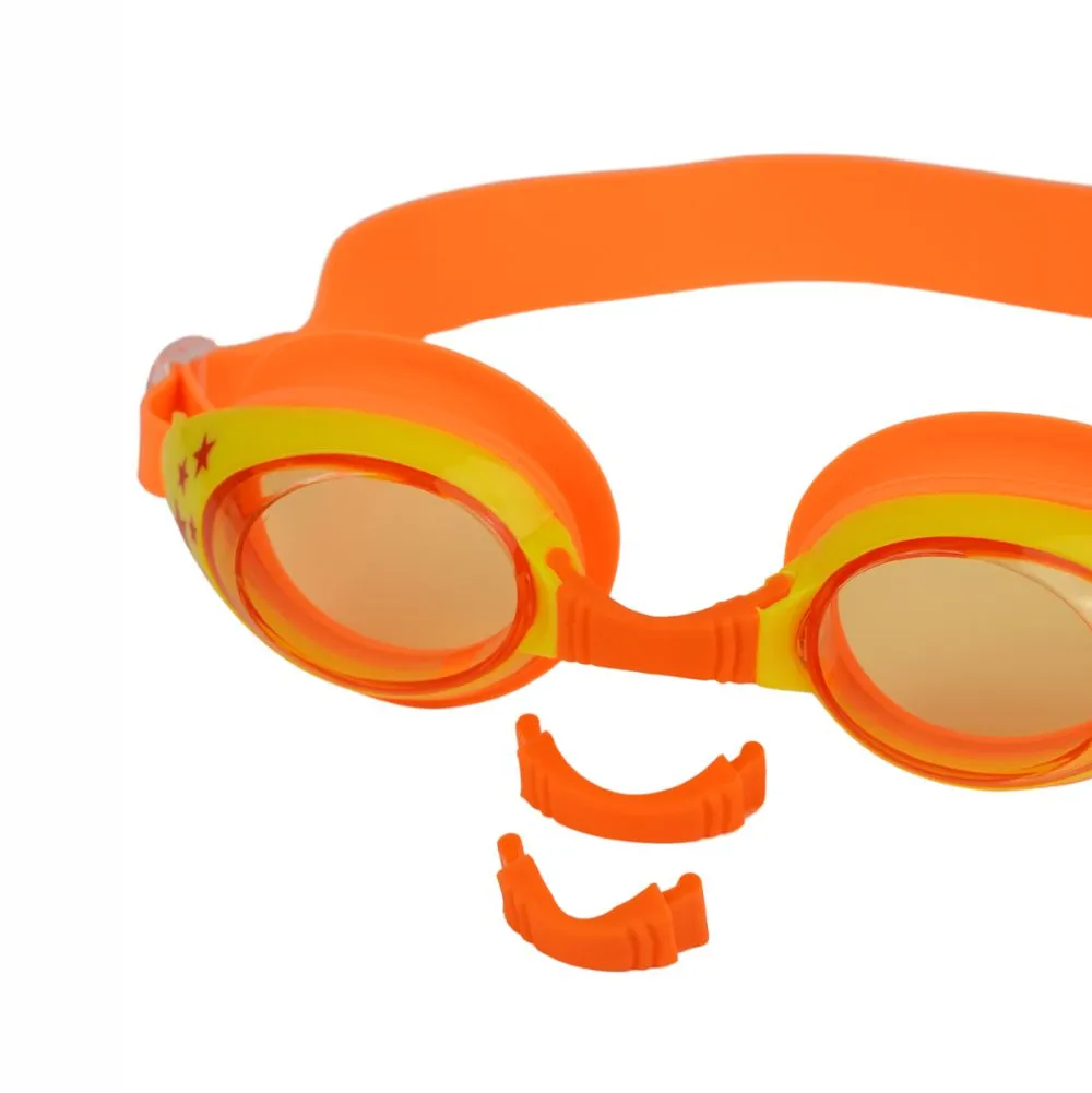 Starry Orange Anti Fog UV Protection Leakproof Design Swim Goggles for Kids, 3yrs  - 8yrs