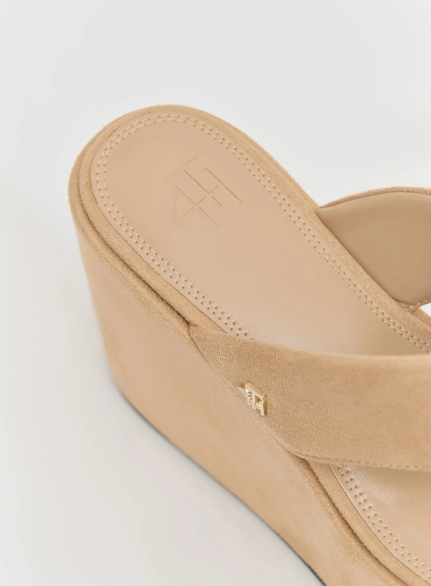 Tan Suede Chunky Platform Sandal- Melissa
