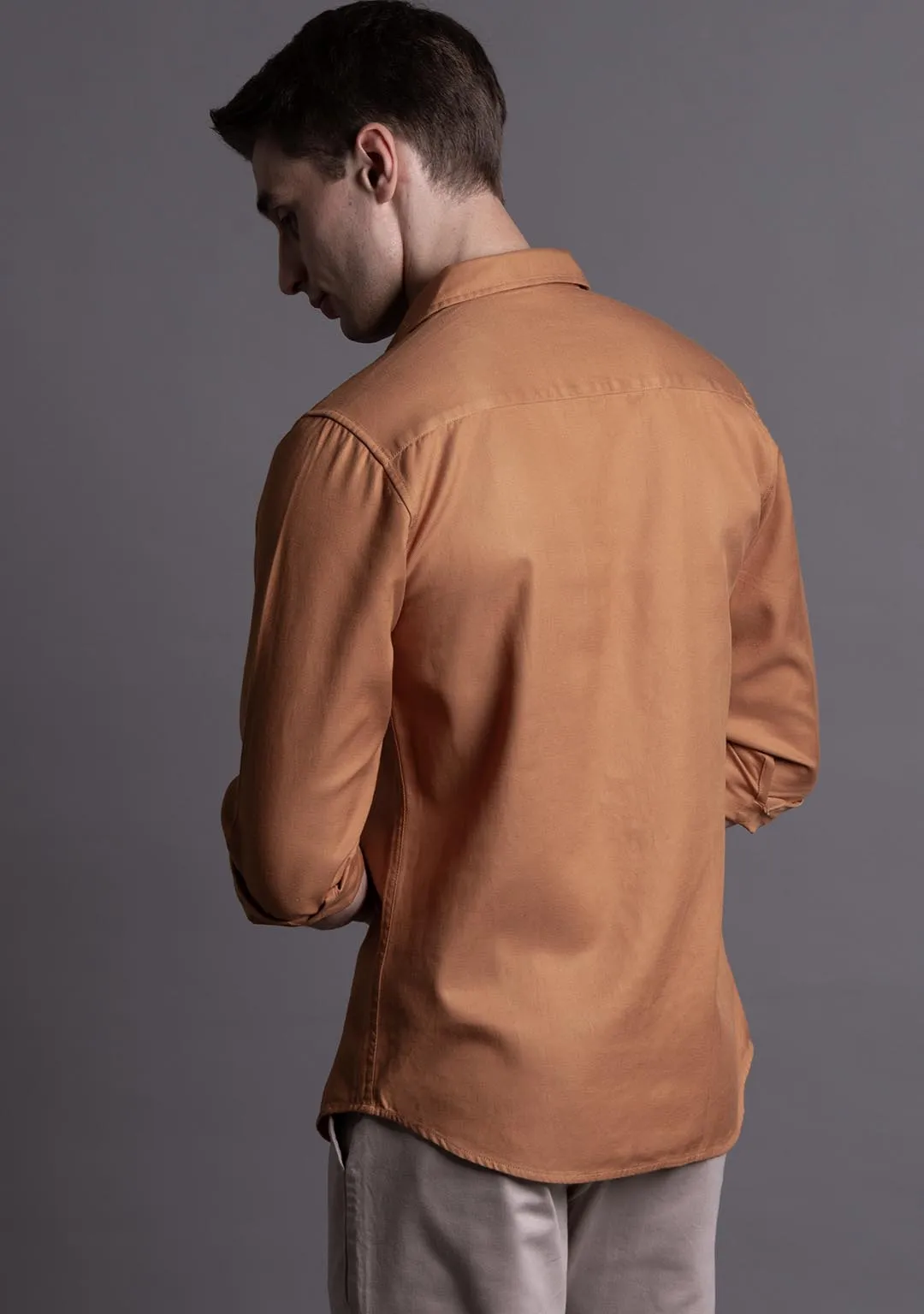 Tencel™ Shirt in Bran