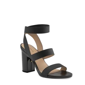 The Adrianna - Coal   Block Heel Kit 4 Coal