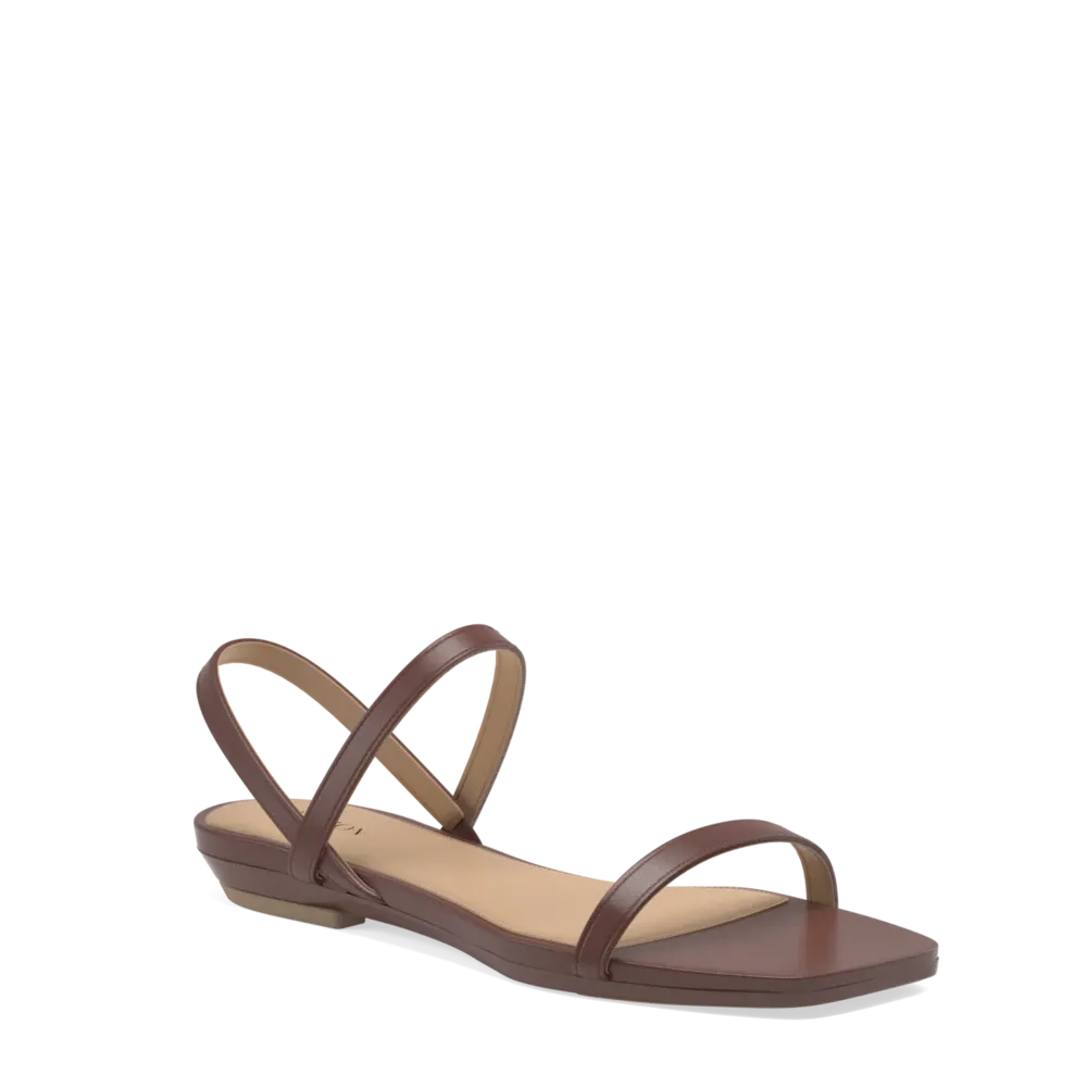 The Miranda - Walnut   Block Heel Kit 4 Walnut-FINAL SALE