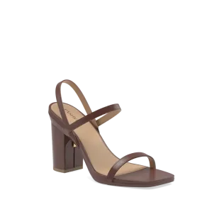 The Miranda - Walnut   Block Heel Kit 4 Walnut-FINAL SALE
