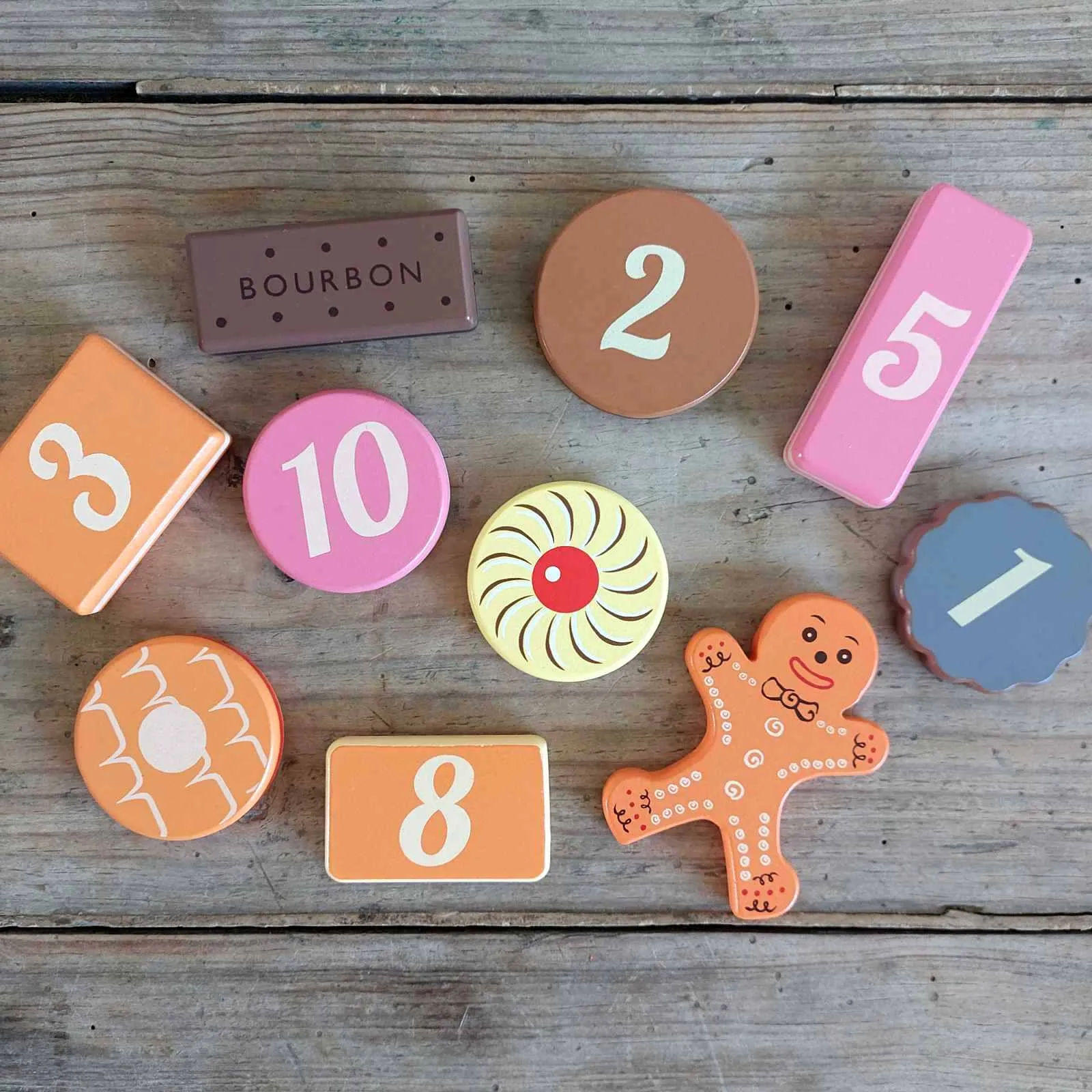 Traditional Wooden Tea Party Biscuits