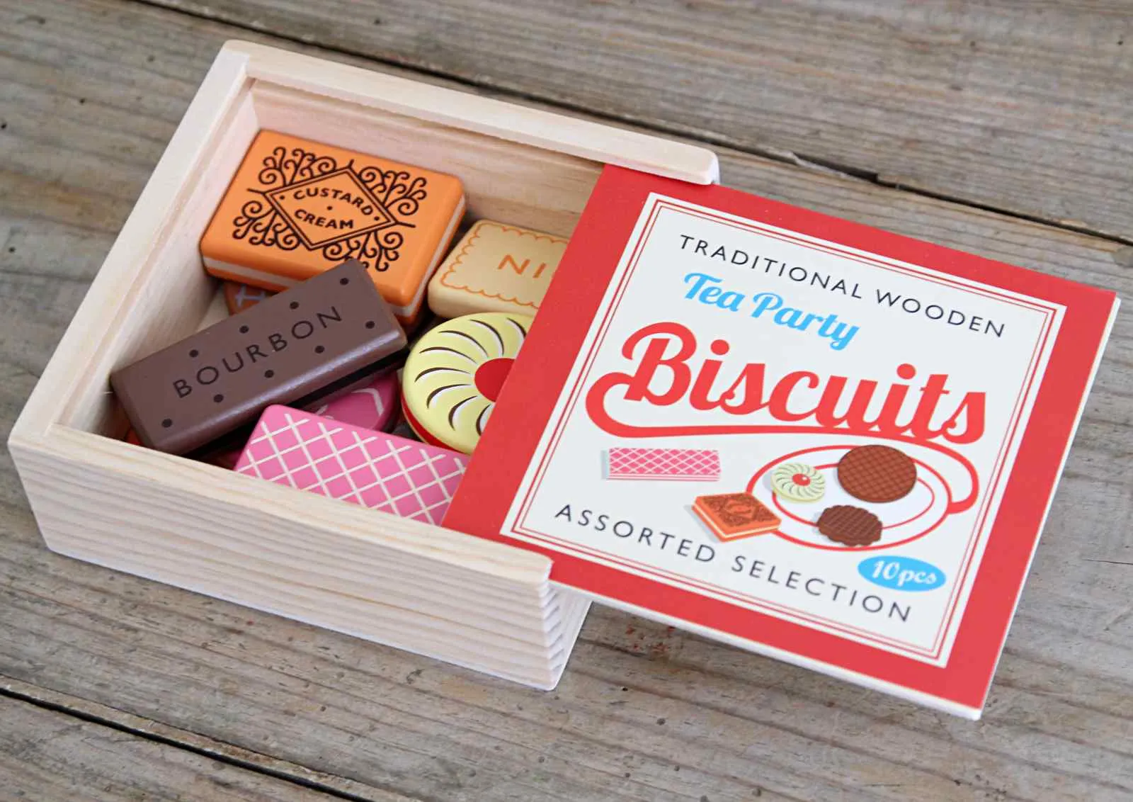 Traditional Wooden Tea Party Biscuits