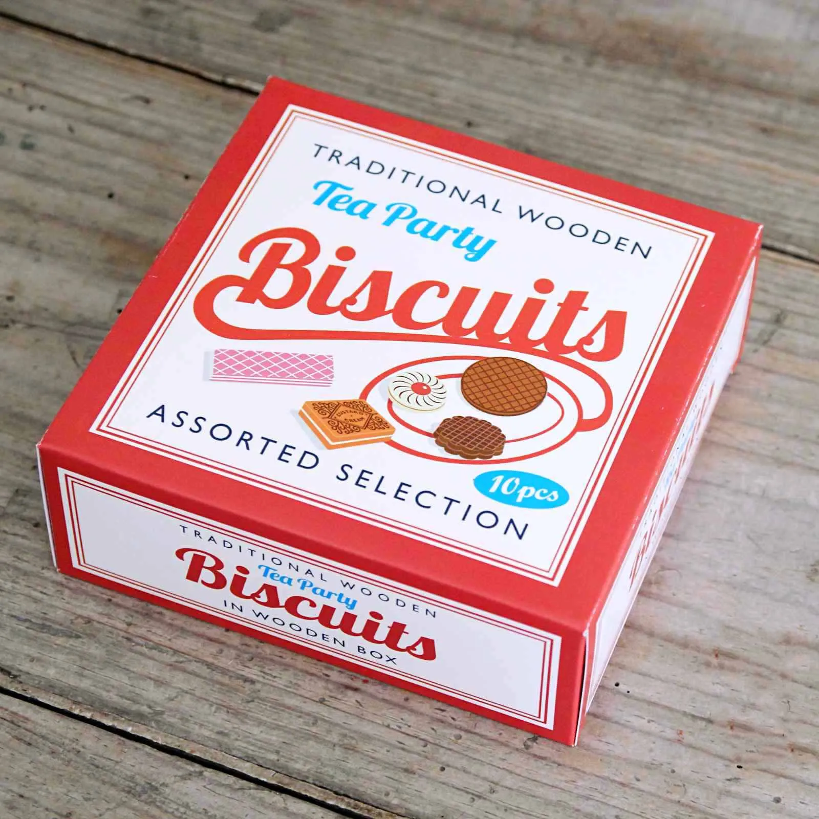 Traditional Wooden Tea Party Biscuits