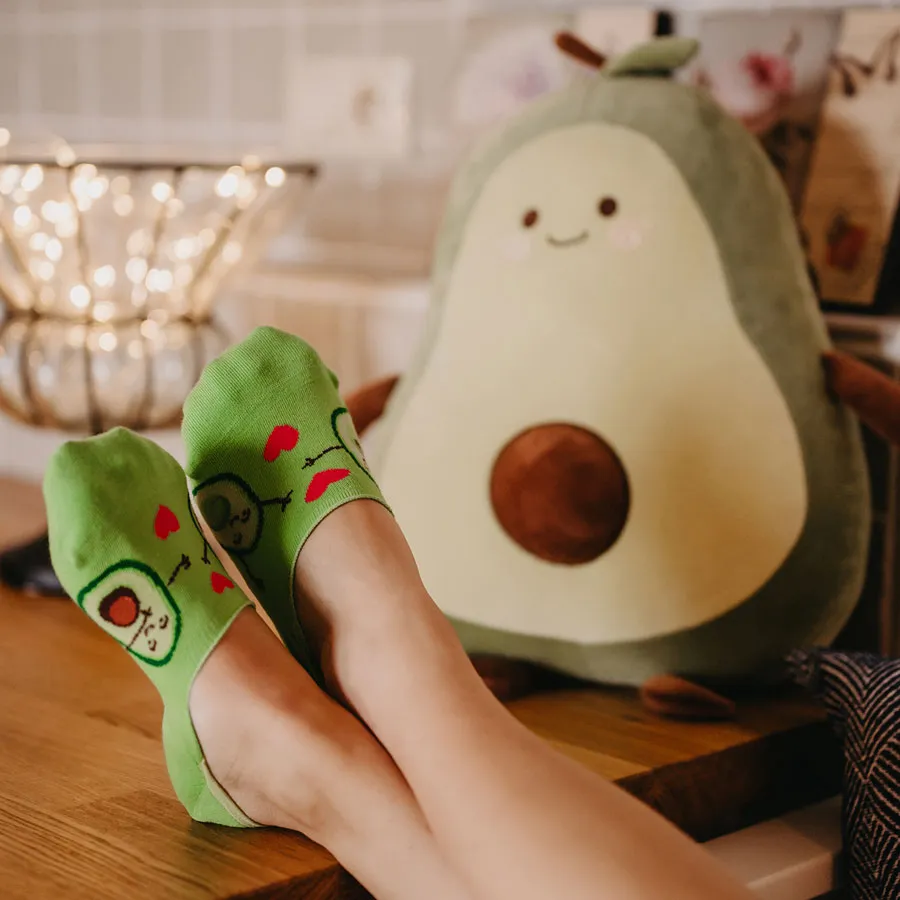 Unisex Avocado Love No-Show Socks