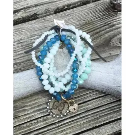 Upcycle Gucci by Me!!  Bracelet Stack, Shades of Blue